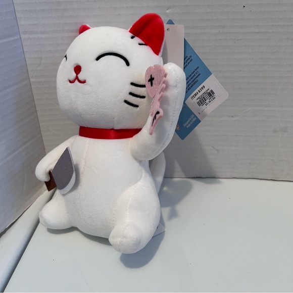 Yorisou Pet Cat With Knife & Sushi Plush 8” - Picture 3 of 6